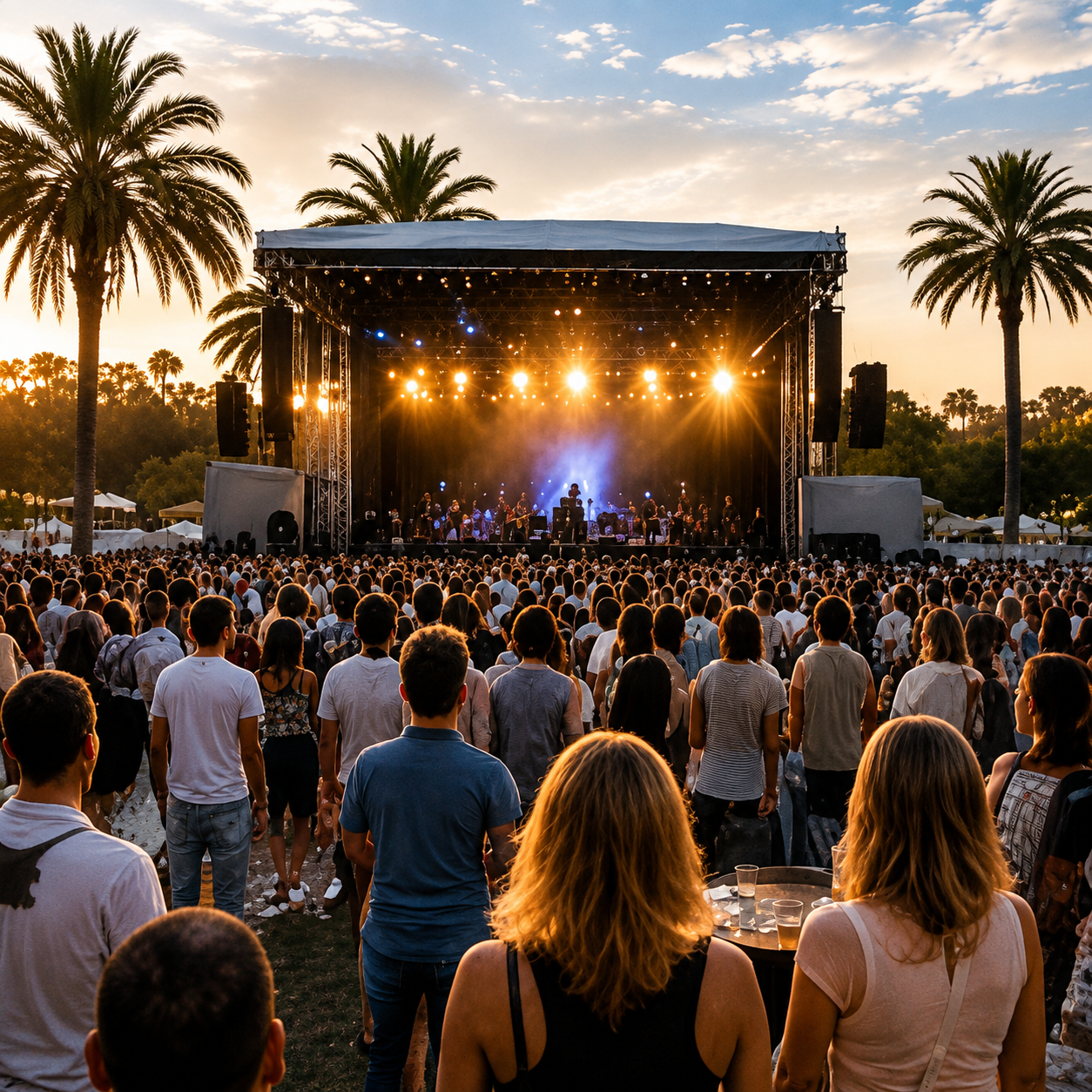 Outdoor festival event photography